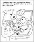 Coloring Page thumbnail - At the Dentist